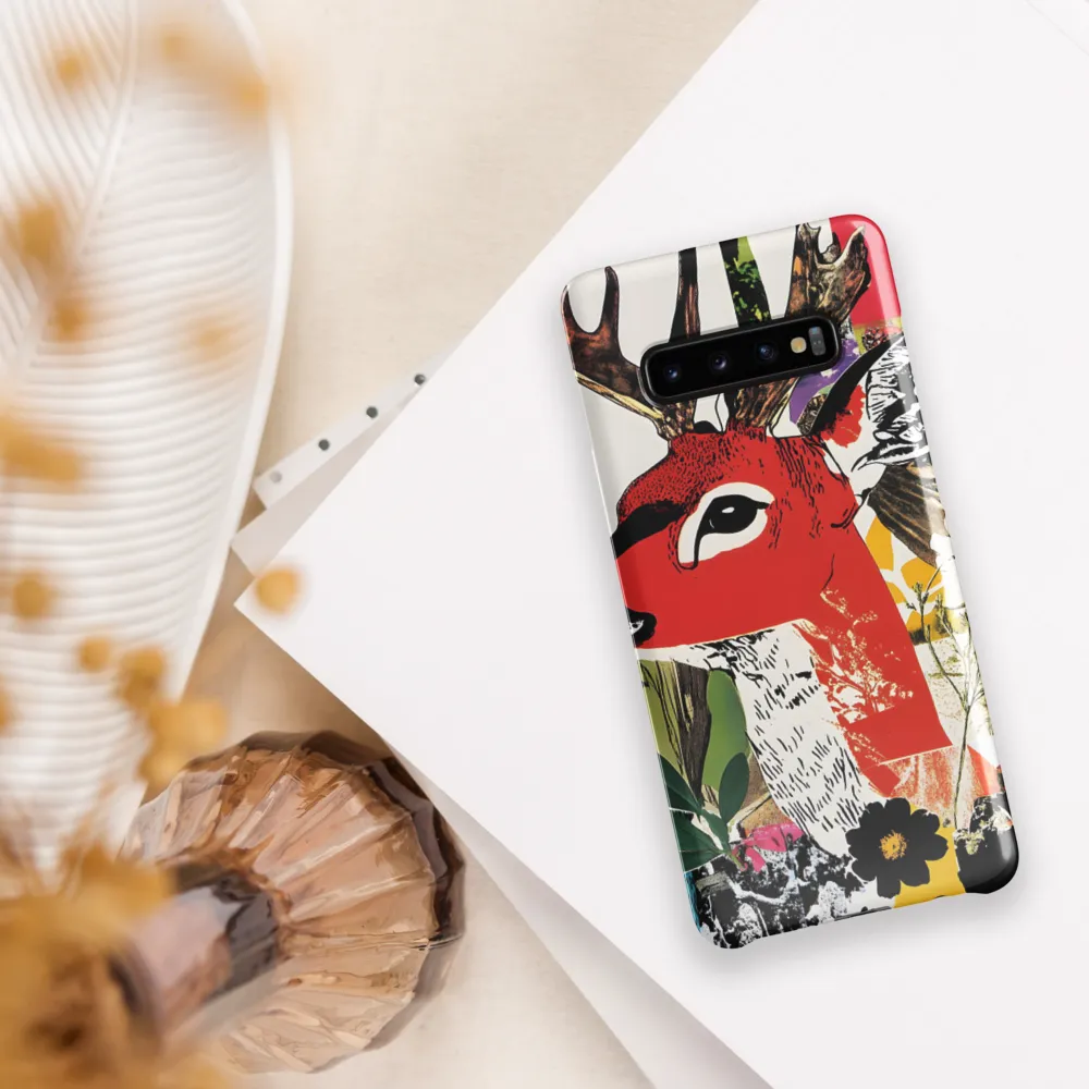 Vibrant Harmony: The Deer in Nature | Phone Case |  S10 Plus | Snap Case | Glossy