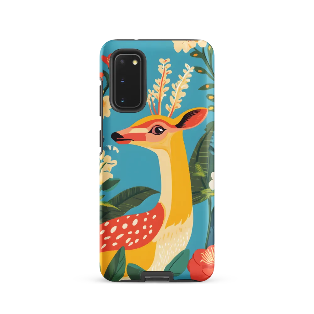 Serene Majesty: A Vibrant Deer Amidst Flora