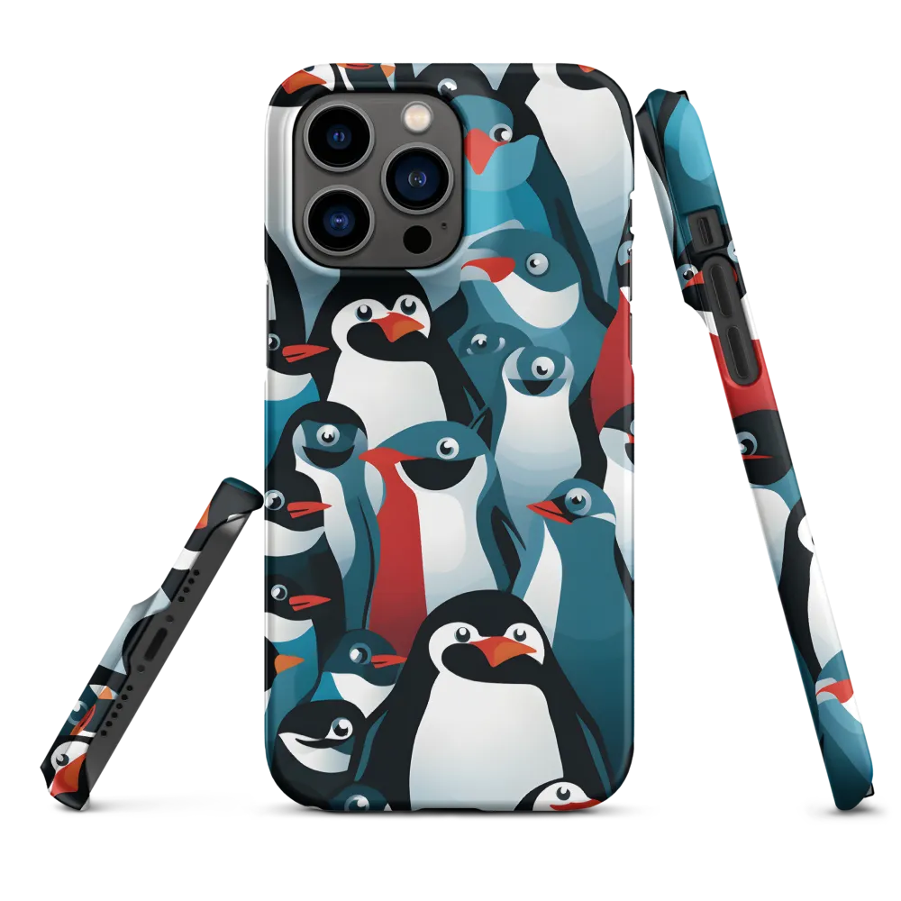 Penguin Parade | Phone Case |  14 Pro Max | Snap Case | Matte