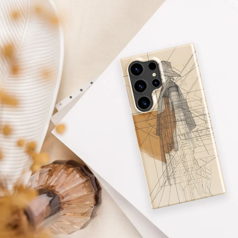 Abstract Profile: A Minimalist Exploration | Phone Case |  S24 Ultra | Snap Case | Glossy