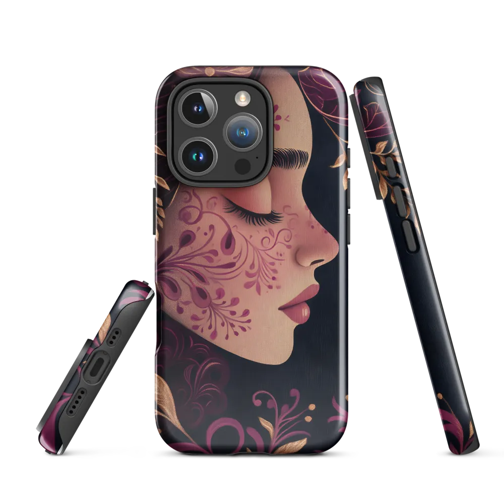 Serenity in Bloom | Phone Case |  16 Pro | Tough Case | Glossy