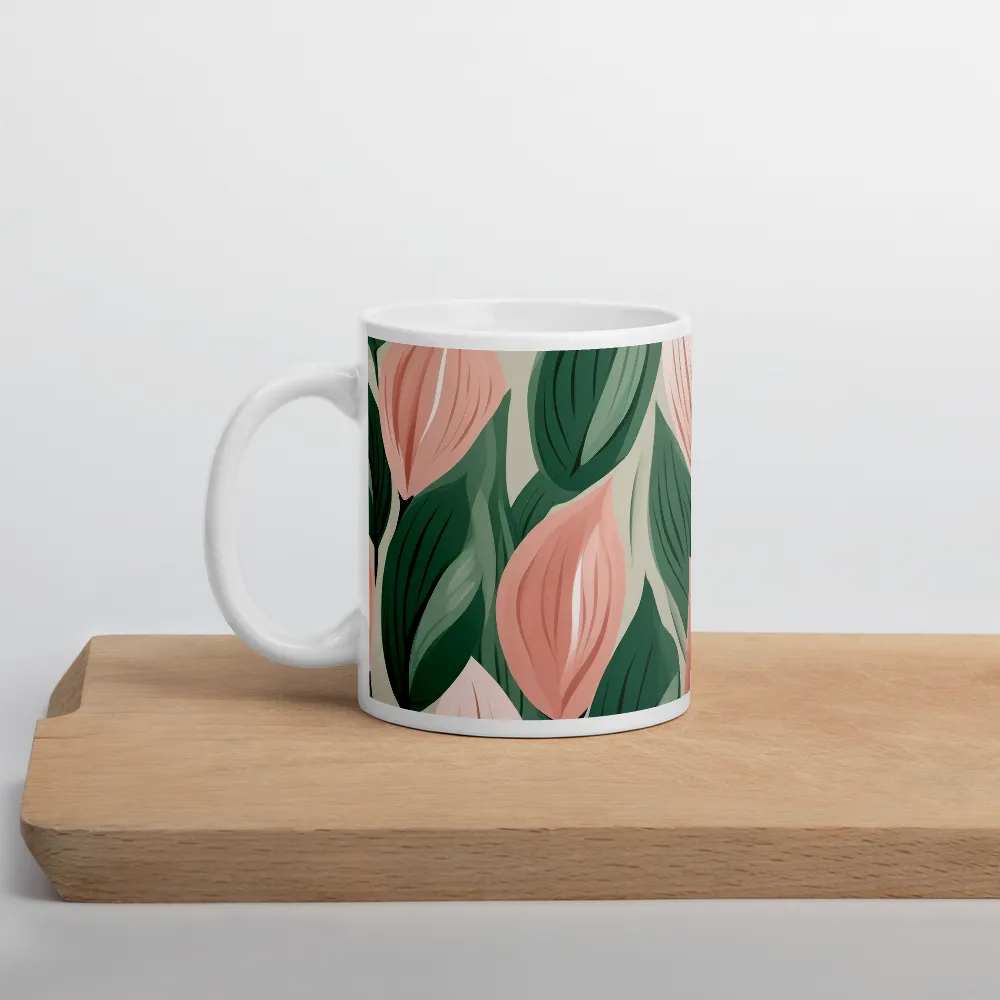 Floral Symphony in Modern Hues | Mug with White inside | 11 oz