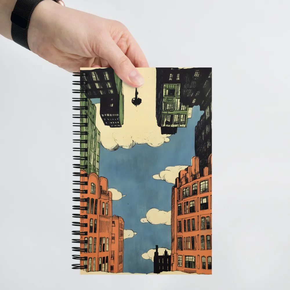 Reversed Urban Dreamscape | Spiral Notebook