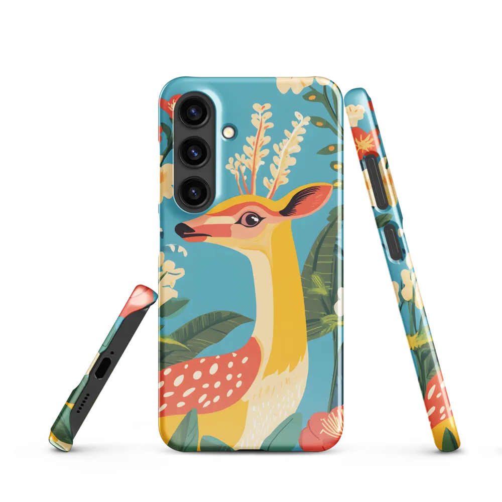 Serene Majesty: A Vibrant Deer Amidst Flora