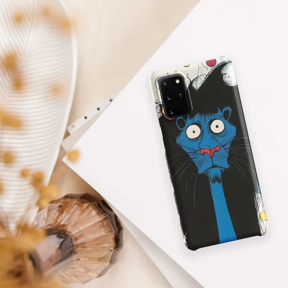 Whimsical Blue Lion