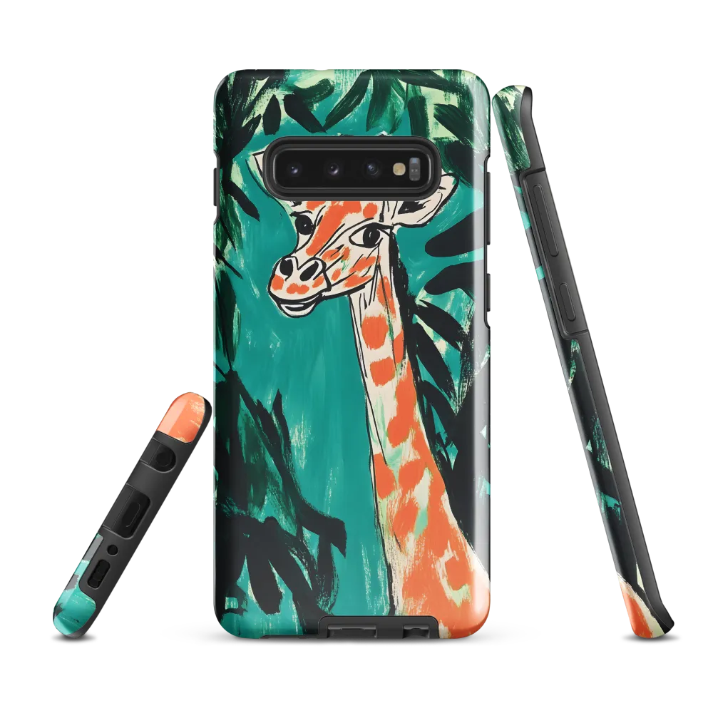 Curious Giraffe in Lush Greenery | Phone Case |  S10 Plus | Tough Case | Glossy