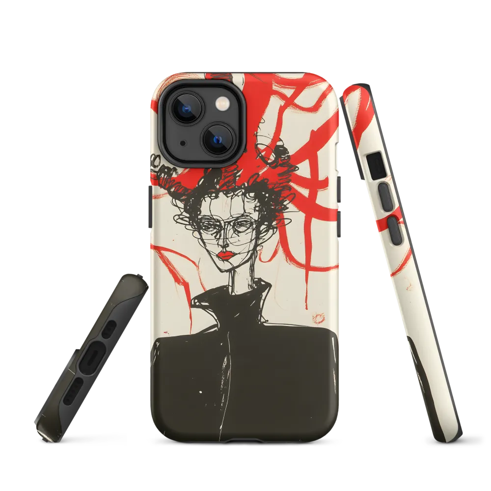 Dramatic Elegance in Red and Black