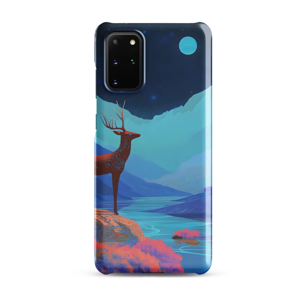 Cosmic Serenity: The Starlit Stag | Phone Case |  S20 Plus | Snap Case | Glossy