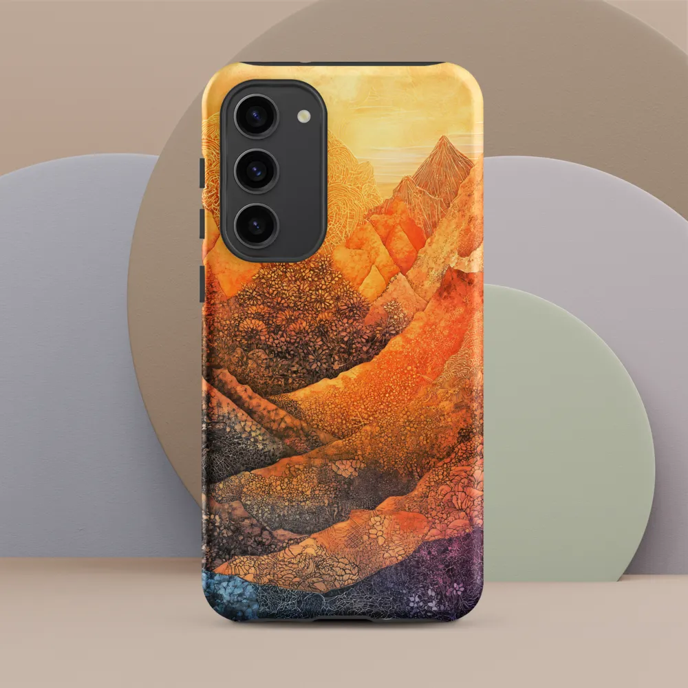 Serene Peaks of Color