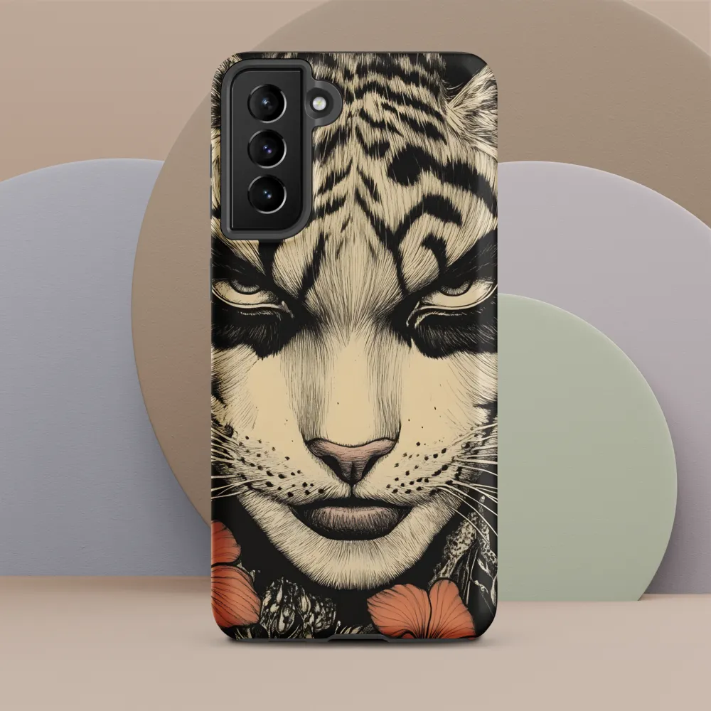 Feline Majesty: The Human-Leopard Connection | Phone Case |  S21 Plus | Tough Case | Matte