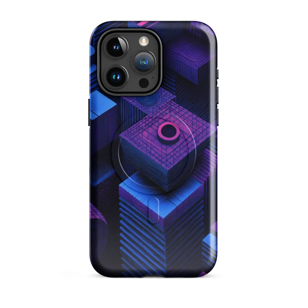 Geometric Dreams in Blue and Purple