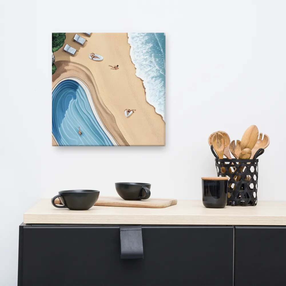 Serenity by the Shore | Canvas | 16″×16″