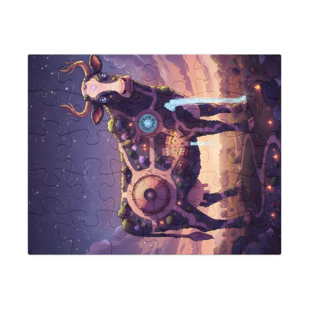 Celestial Cow 
 Jigsaw Puzzle in Tin Box