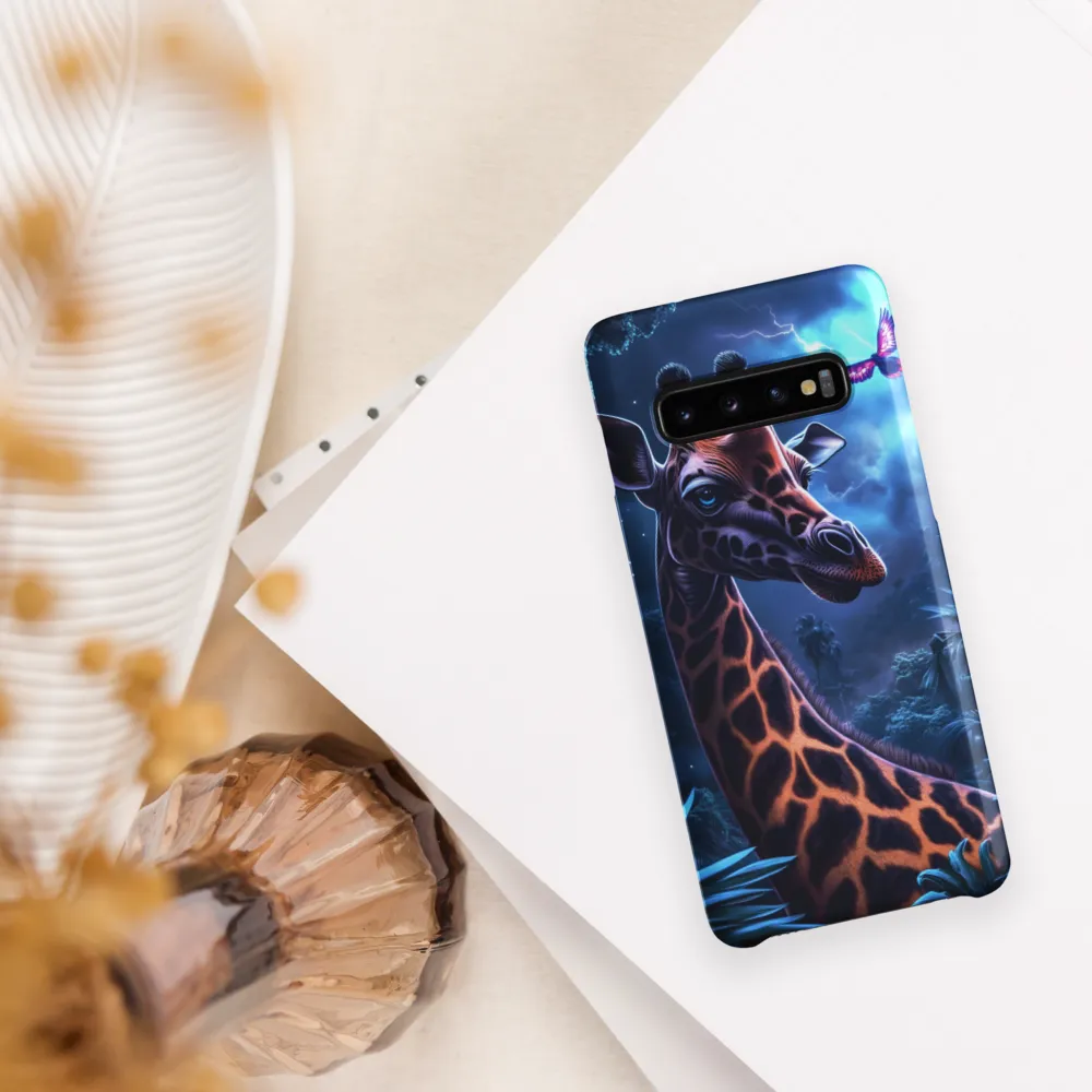 Mystical Giraffe in Twilight Jungle