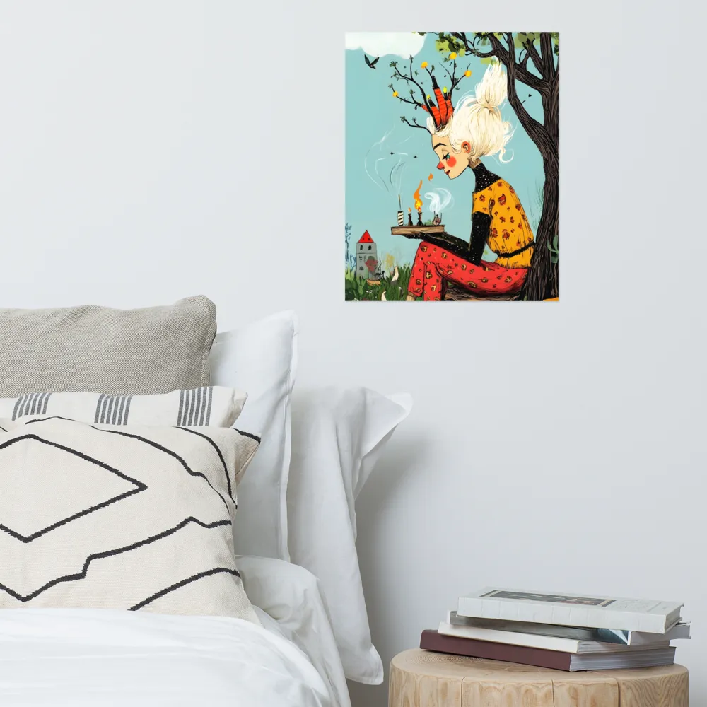 Whimsical Nature Girl | Poster | 16″×20″