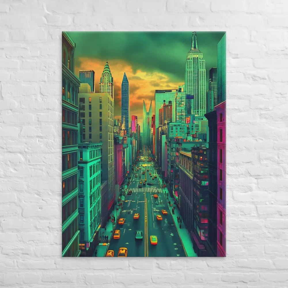 Urban Surrealism: Neon Dreams | Canvas | 40″×55″