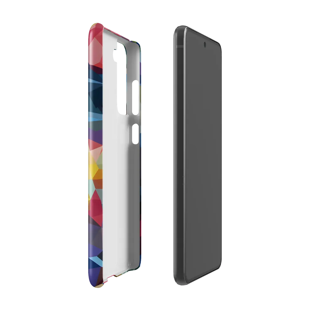 Playful Geometry: The Bear's Face | Phone Case |  S21 FE | Snap Case | Glossy