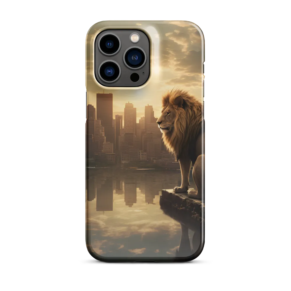 The Lion's Gaze Over the Urban Symphony