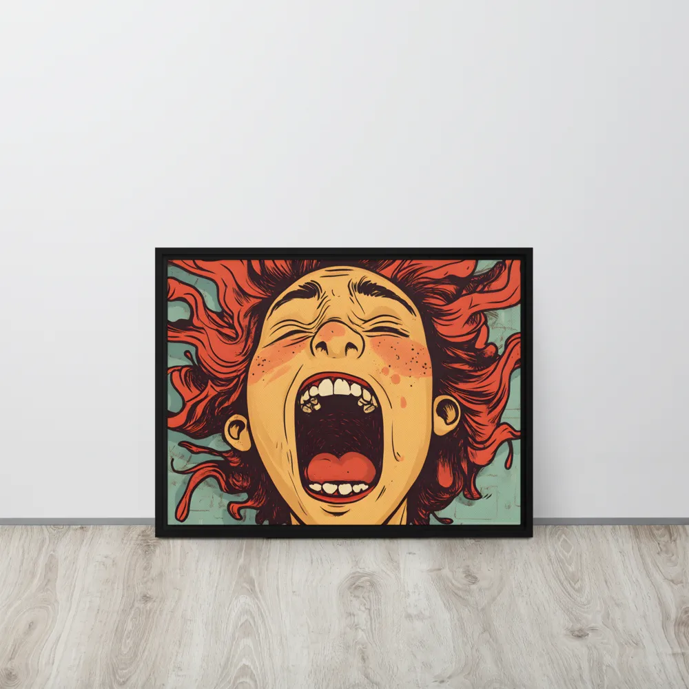 Fury Unleashed | Canvas with Black Frame | 18″×24″