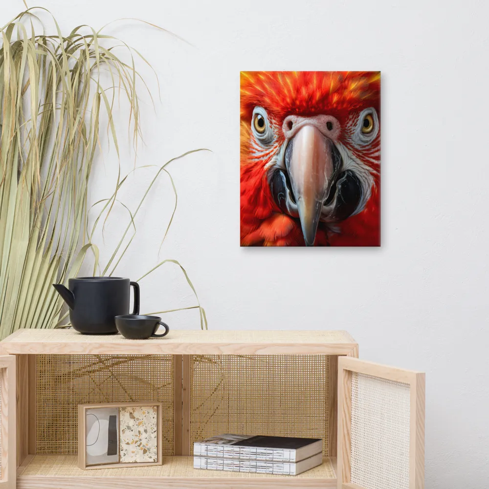 The Fiery Gaze of the Parrot