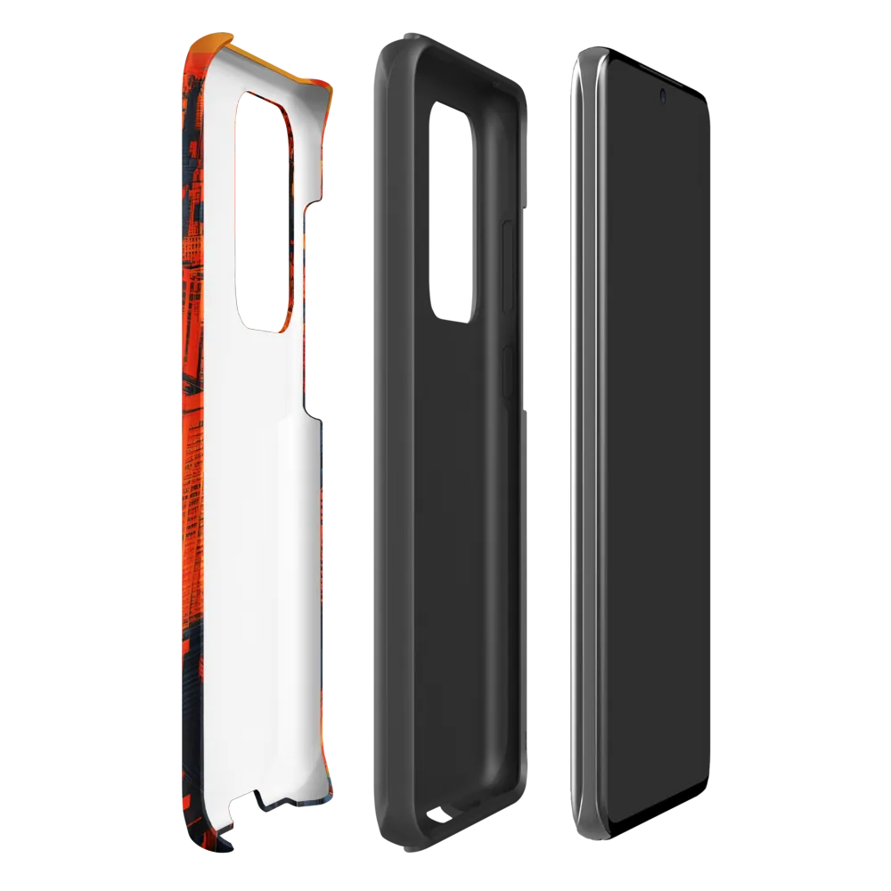 Urban Dawn: A Digital Ode to Skyscrapers | Phone Case |  S20 Ultra | Tough Case | Matte