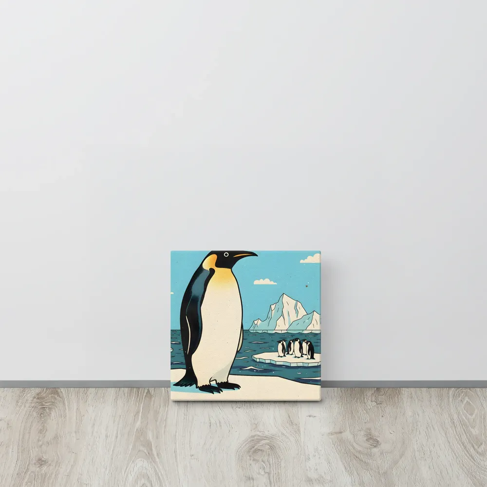 Emperor on Ice 
 Canvas | 10″x 10″