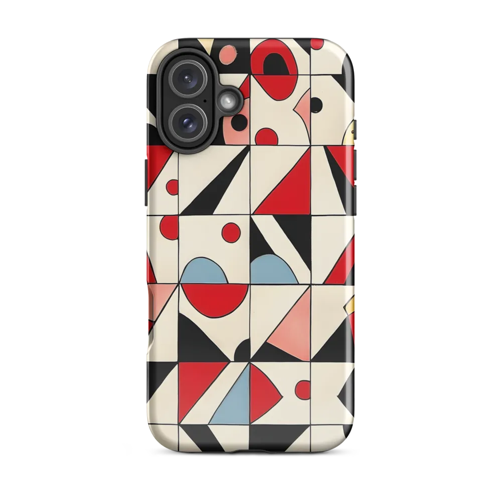Dynamic Geometric Harmony | Phone Case |  16 Plus | Tough Case | Glossy