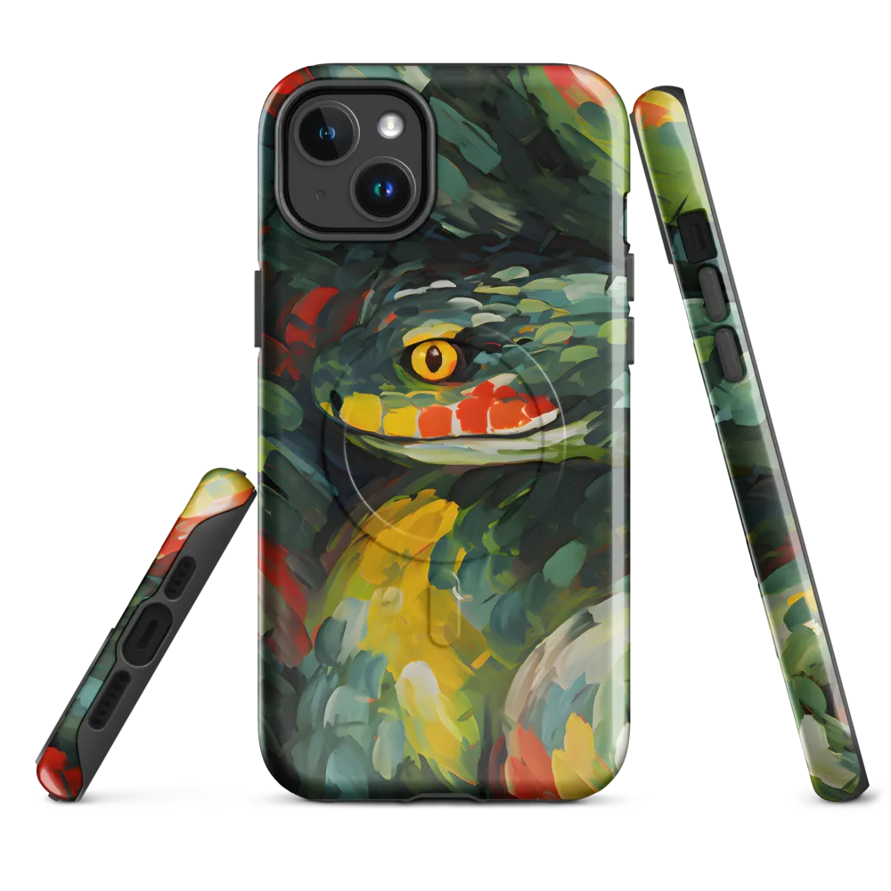 Enigmatic Coils | Phone Case |  14 Plus | MagSafe® Tough Case | Glossy