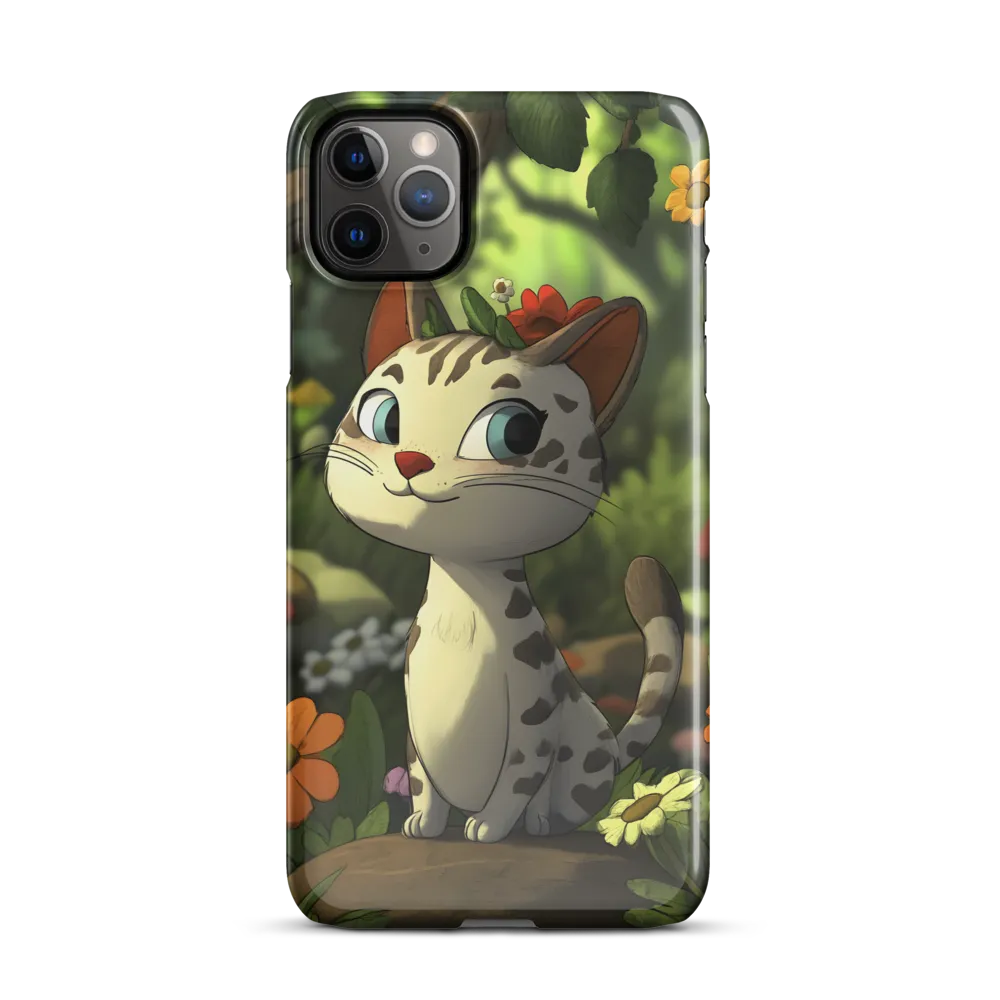 Whimsical Forest Cat | Phone Case |  11 Pro Max | Snap Case | Glossy