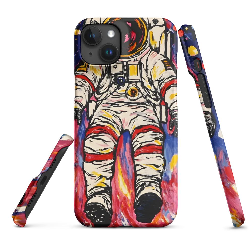 Magenta Drift: Floating Astronaut