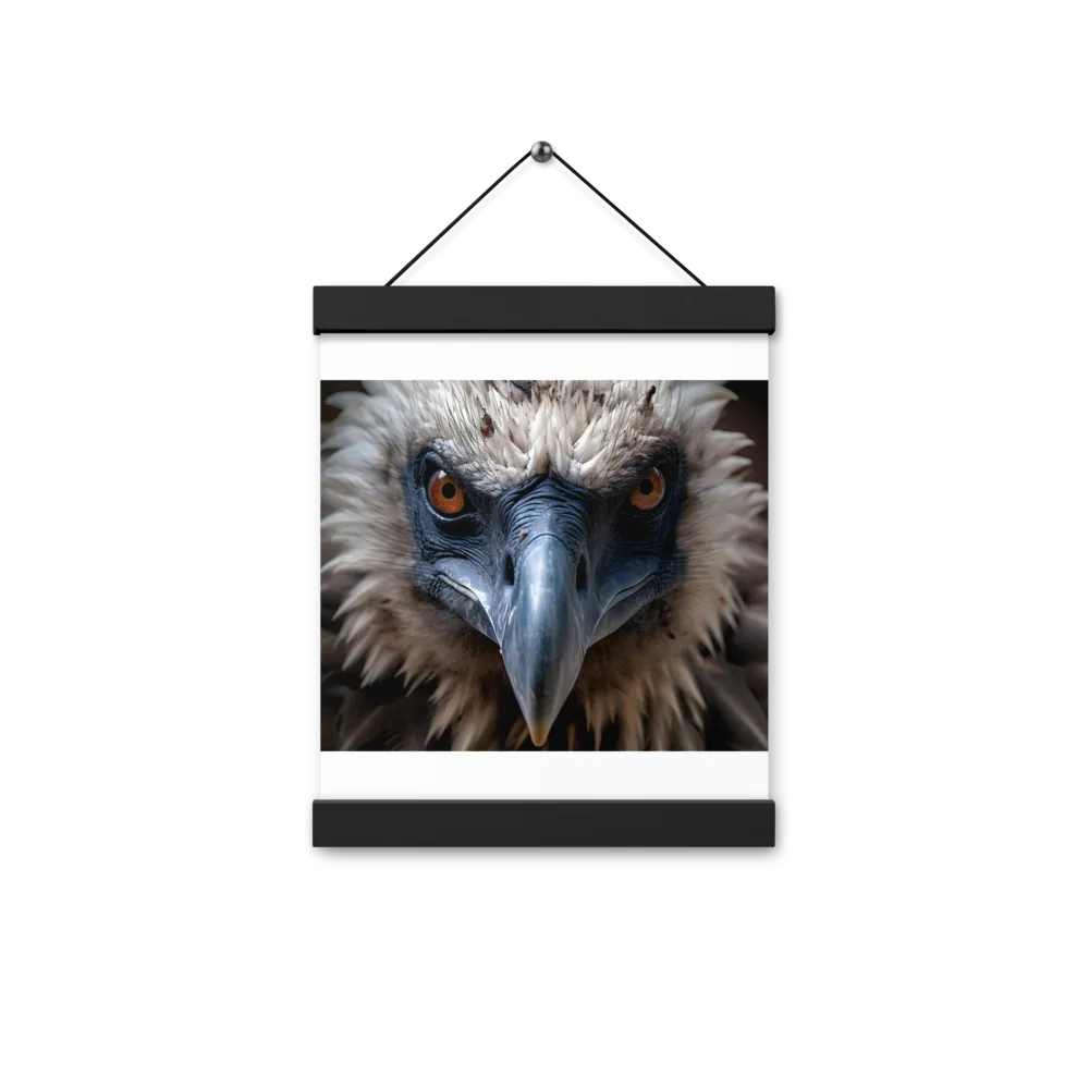 The Gaze of Strength | Poster With Black Wood Hanger | 8″×10″
