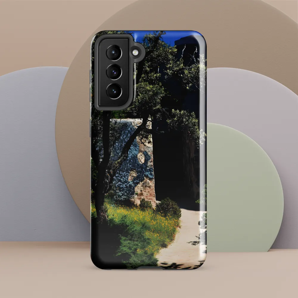 Whispers of Nature and Stone | Phone Case |  S21 FE | Tough Case | Glossy