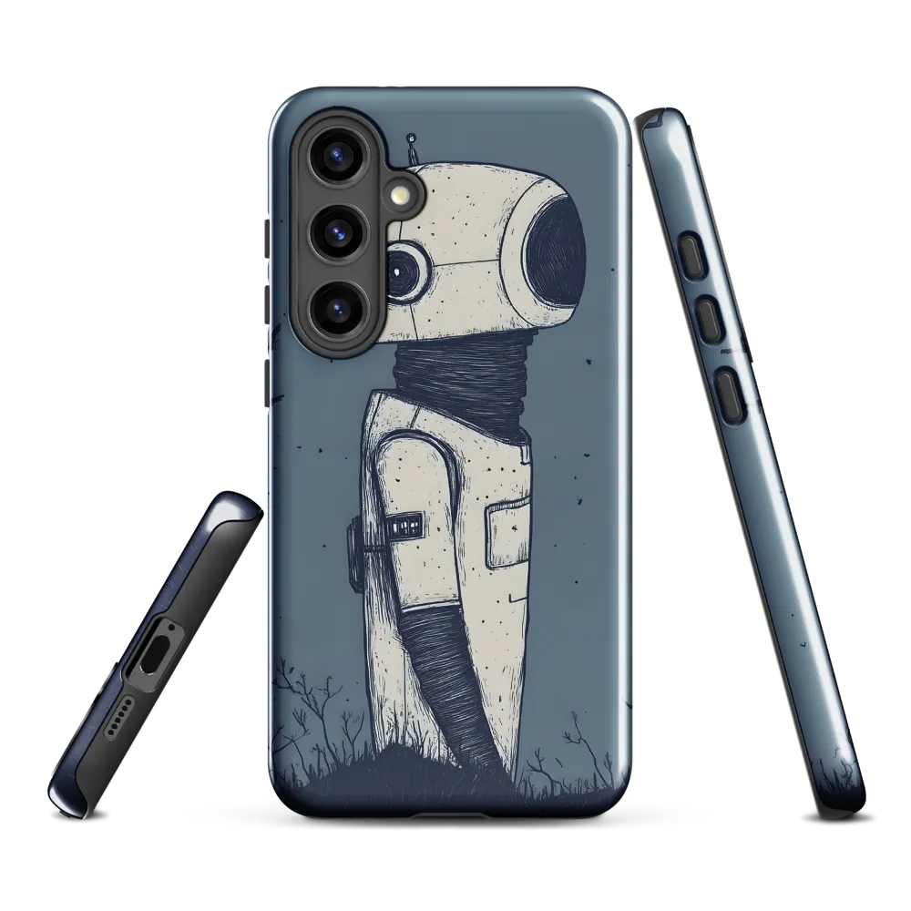Contemplative Robot in a Barren Landscape