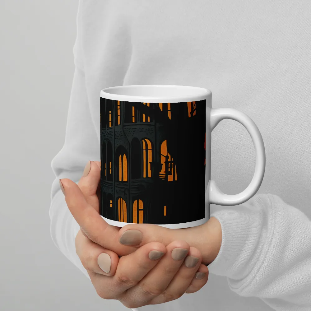 Eerie Cityscape: A Haunting Reflection | Mugs | Multiple Sizes & Colors