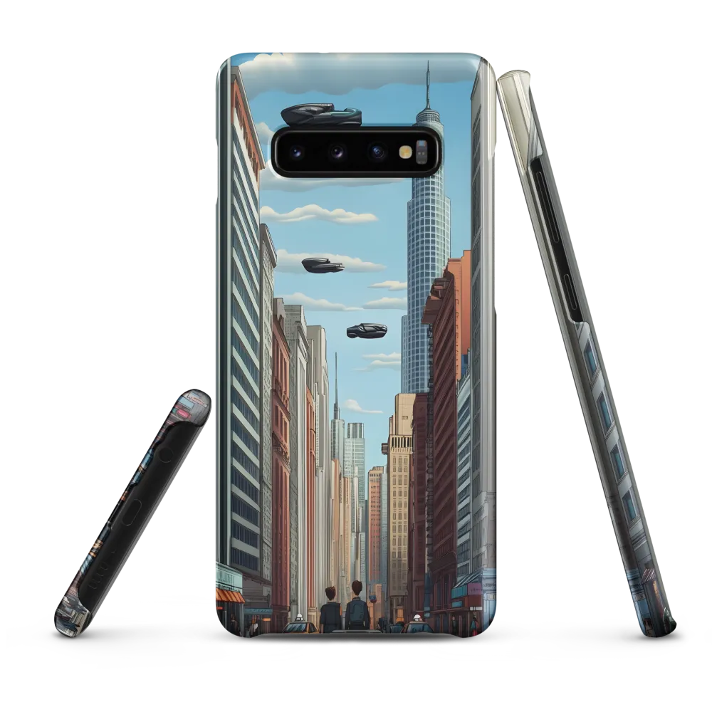 Futuristic Stroll through the Urban Skyline
