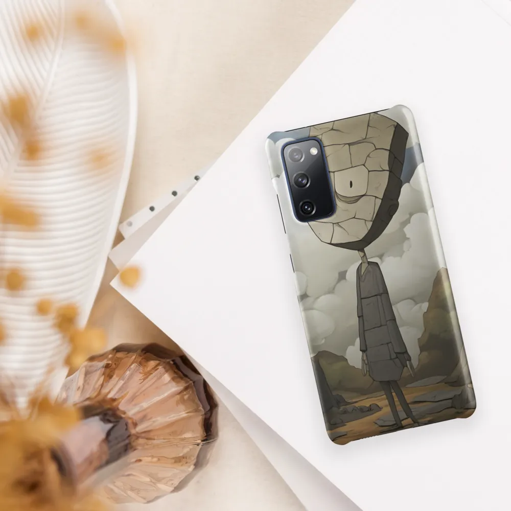 Whimsical Stone Figure in a Rocky Landscape | Phone Case |  S20 FE | Snap Case | Matte