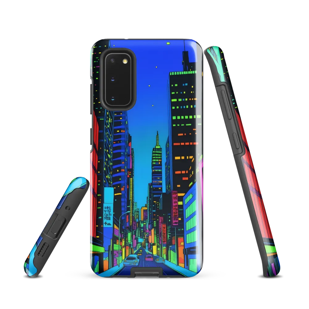 Neon Dreamscape: A Futuristic City at Dusk