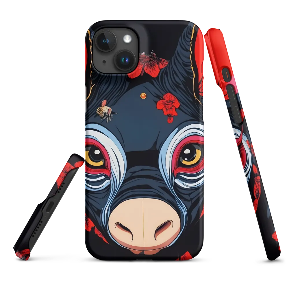 Mystical Bull with Floral Motifs