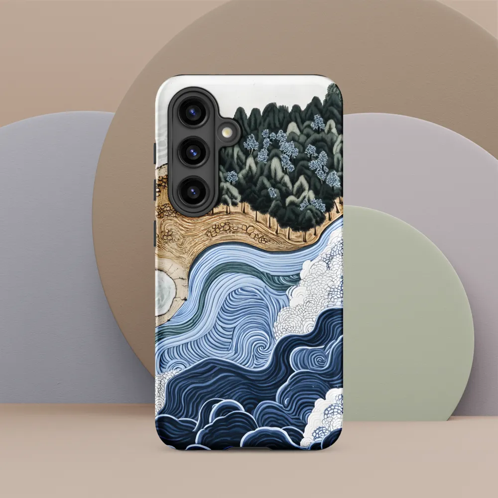 Oceanic Harmony: A Tranquil Landscape | Phone Case |  S24 | Tough Case | Matte